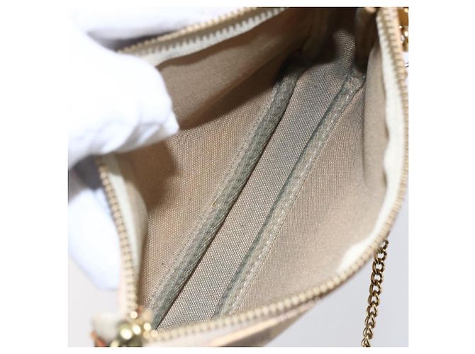 LOUIS VUITTON Mini Pochette Accessoires Damier Azur N63005 Auth LV 150585 - vista 11