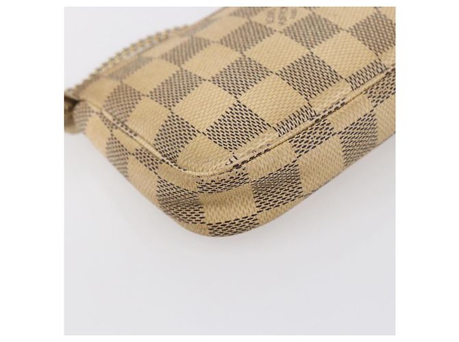 LOUIS VUITTON Mini Pochette Accessoires Damier Azur N63005 Auth LV 150585 - vista 17