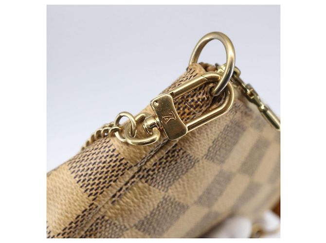 LOUIS VUITTON Mini Pochette Accessoires Damier Azur N63005 Auth LV 150585 - vista 18