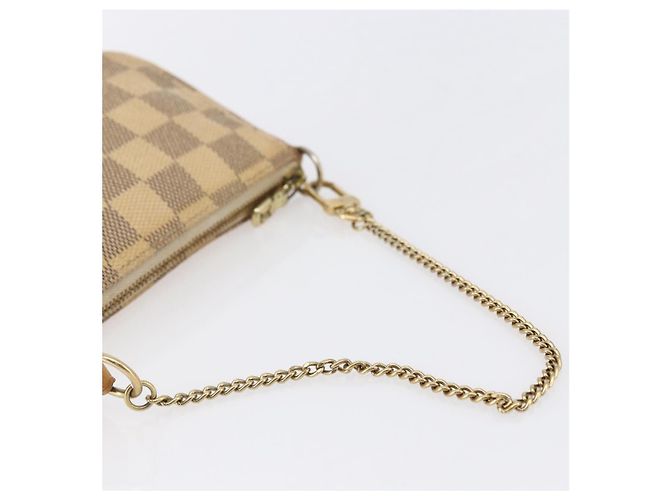 LOUIS VUITTON Mini Pochette Accessoires Damier Azur N63005 Auth LV 150585 - vista 7