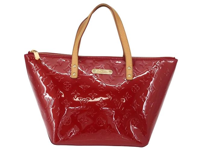 LOUIS VUITTON Borsa Bellevue PM Monogram Vernis Pomme D'amour M93583 Auth 150365 Rosso - vista 13