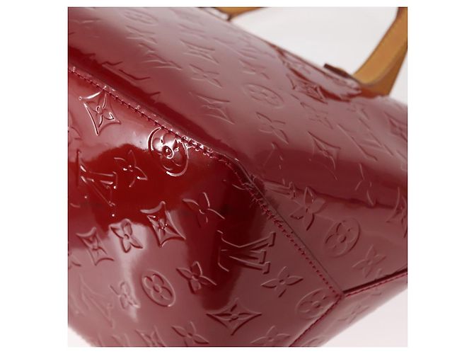 LOUIS VUITTON Borsa Bellevue PM Monogram Vernis Pomme D'amour M93583 Auth 150365 Rosso - vista 17