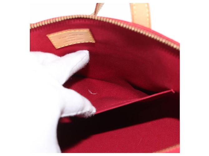 LOUIS VUITTON Borsa Bellevue PM Monogram Vernis Pomme D'amour M93583 Auth 150365 Rosso - vista 22