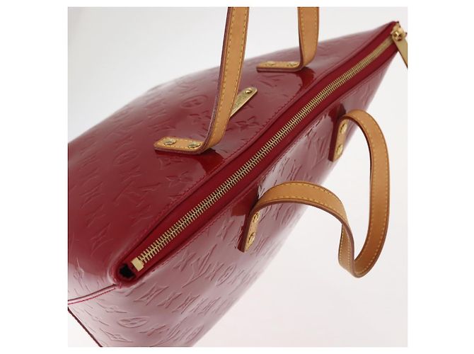 LOUIS VUITTON Borsa Bellevue PM Monogram Vernis Pomme D'amour M93583 Auth 150365 Rosso - vista 6