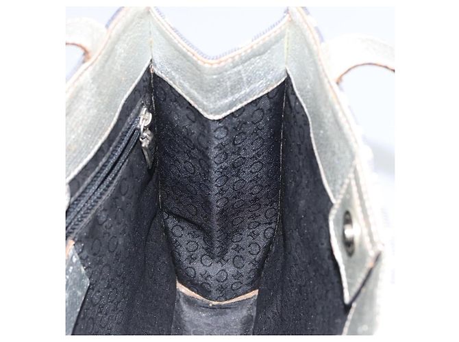 Céline CELINE C Macadam Canvas Handtasche in Denim Blau Silber Authentisch ep11519 - Ansicht 17