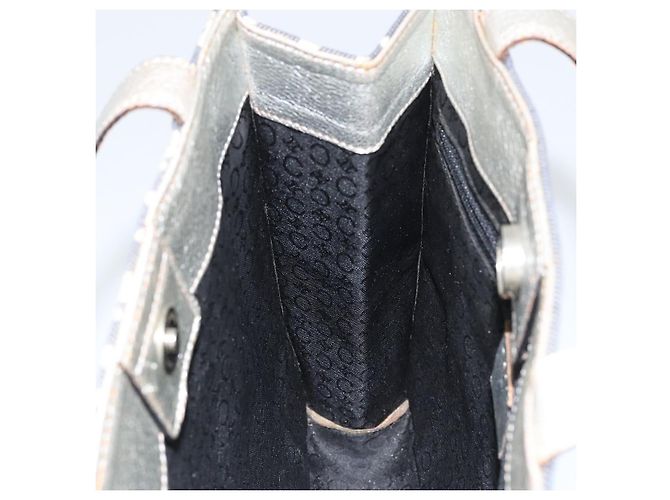 Céline CELINE C Macadam Canvas Handtasche in Denim Blau Silber Authentisch ep11519 - Ansicht 18
