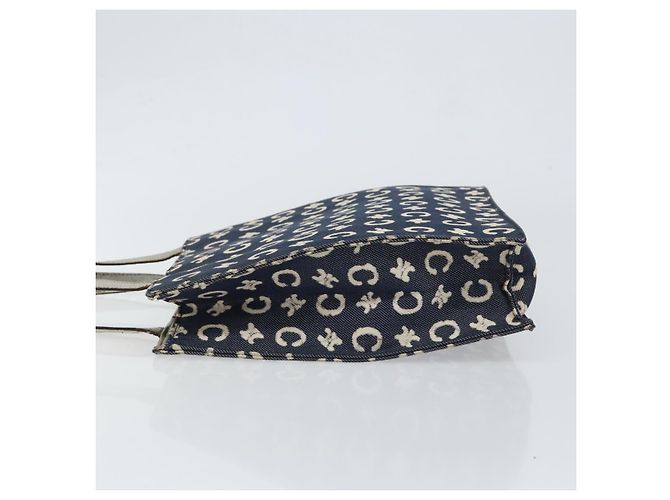 Céline CELINE C Macadam Canvas Handtasche in Denim Blau Silber Authentisch ep11519 - Ansicht 4