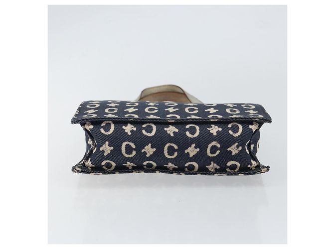 Céline CELINE C Macadam Canvas Handtasche in Denim Blau Silber Authentisch ep11519 - Ansicht 5