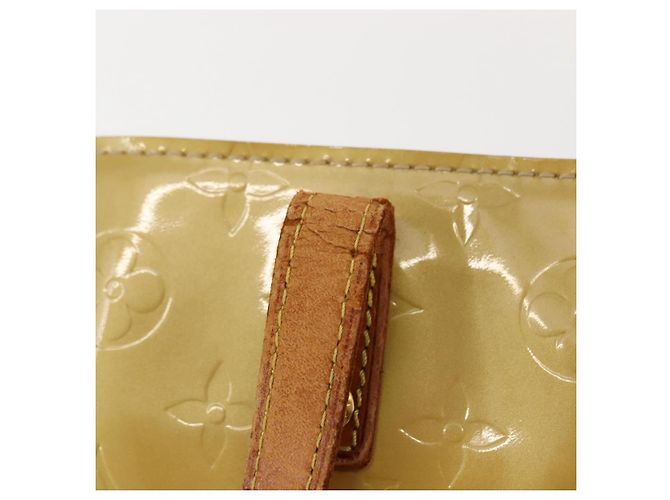 LOUIS VUITTON Borsa a Mano Monogram Vernis Reade PM Beige M91334 LV Auth 148128 - vista 10