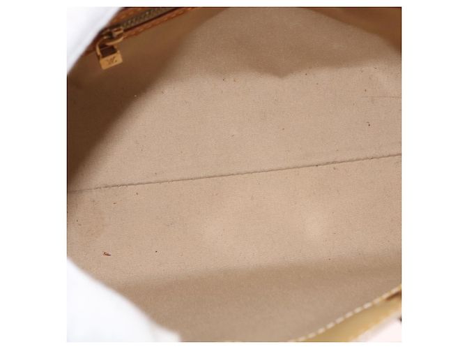 LOUIS VUITTON Borsa a Mano Monogram Vernis Reade PM Beige M91334 LV Auth 148128 - vista 11