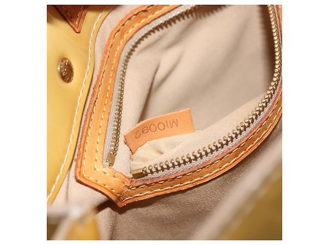 LOUIS VUITTON Borsa a Mano Monogram Vernis Reade PM Beige M91334 LV Auth 148128 - vista 12