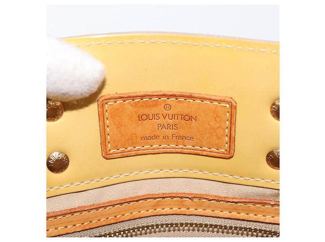 LOUIS VUITTON Borsa a Mano Monogram Vernis Reade PM Beige M91334 LV Auth 148128 - vista 17