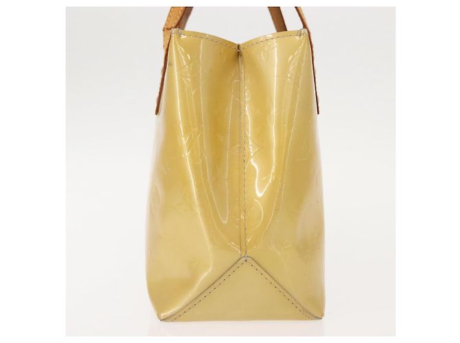 LOUIS VUITTON Borsa a Mano Monogram Vernis Reade PM Beige M91334 LV Auth 148128 - vista 4