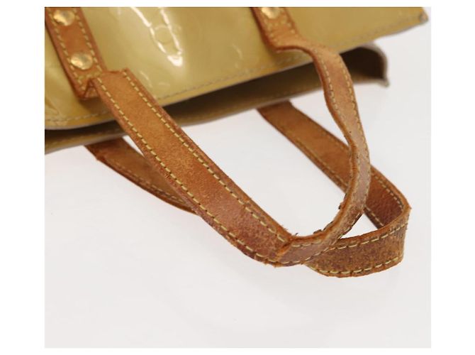 LOUIS VUITTON Borsa a Mano Monogram Vernis Reade PM Beige M91334 LV Auth 148128 - vista 7