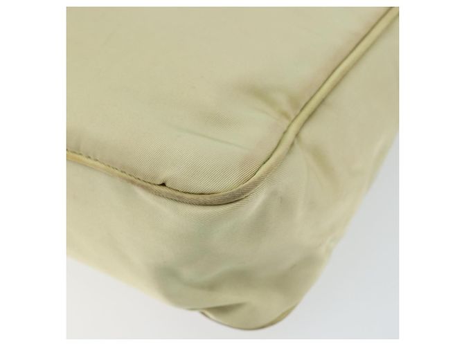 PRADA Borsa a mano in nylon beige oro Auth ep11531 D'oro - vista 15