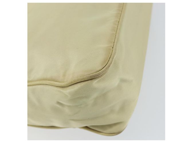 PRADA Borsa a mano in nylon beige oro Auth ep11531 D'oro - vista 16