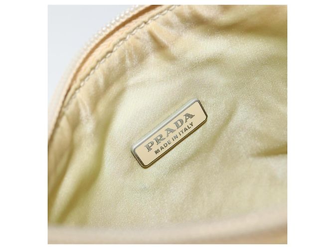 PRADA Borsa a mano in nylon beige oro Auth ep11531 D'oro - vista 18