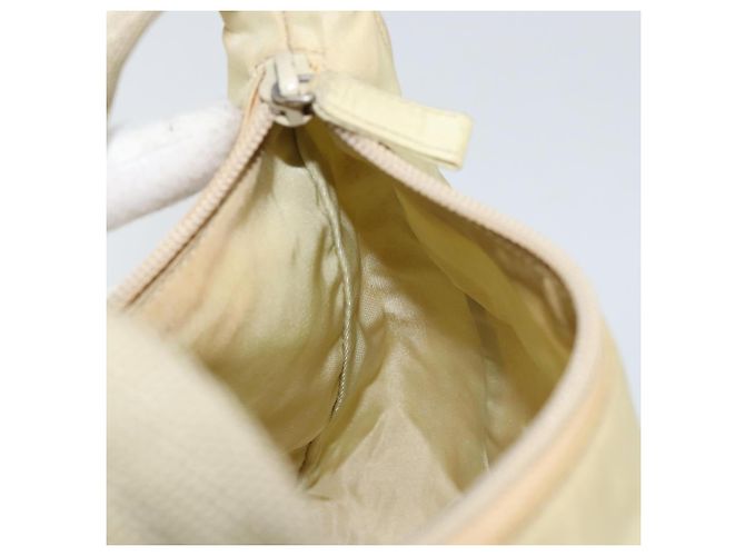 PRADA Borsa a mano in nylon beige oro Auth ep11531 D'oro - vista 19