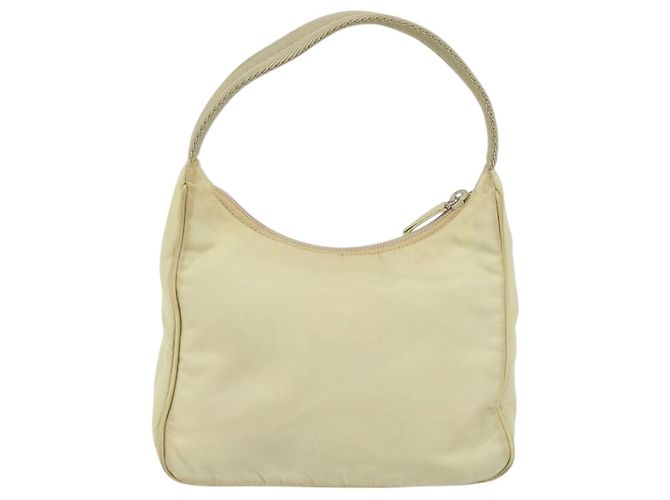 PRADA Borsa a mano in nylon beige oro Auth ep11531 D'oro - vista 2