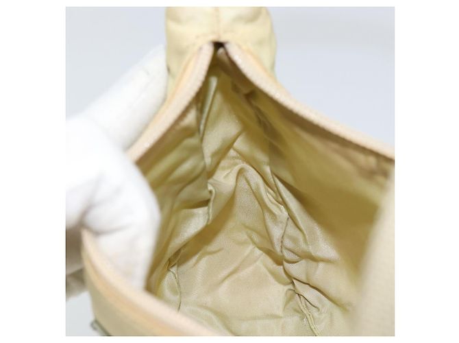 PRADA Borsa a mano in nylon beige oro Auth ep11531 D'oro - vista 20