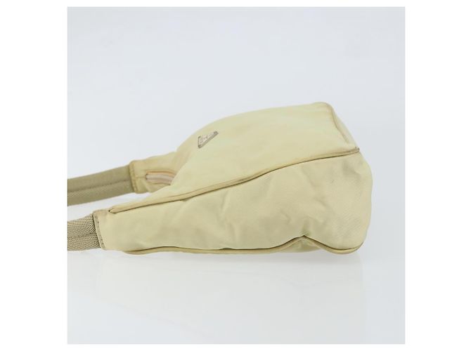 PRADA Borsa a mano in nylon beige oro Auth ep11531 D'oro - vista 4