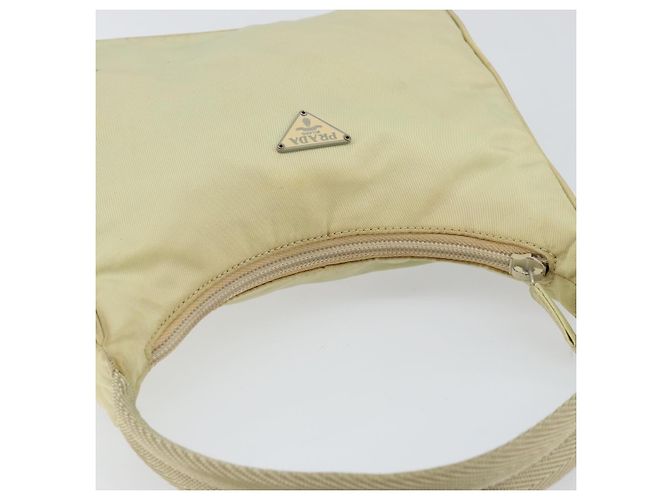 PRADA Borsa a mano in nylon beige oro Auth ep11531 D'oro - vista 6