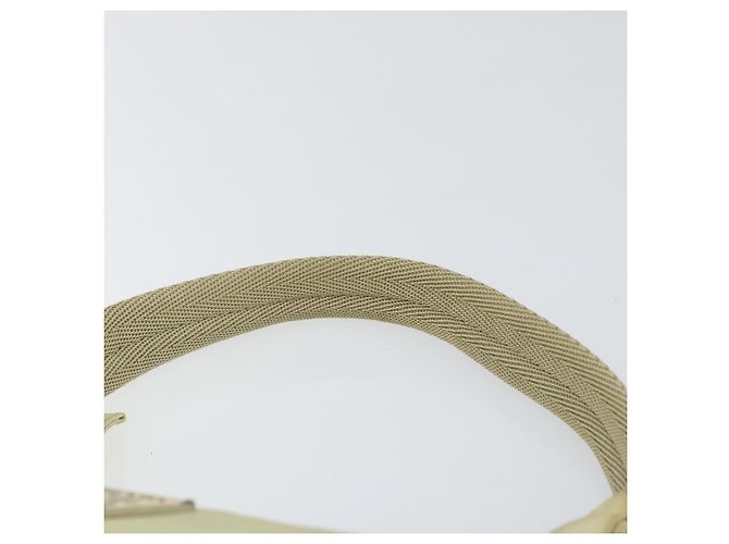 PRADA Borsa a mano in nylon beige oro Auth ep11531 D'oro - vista 8