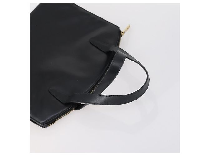 Borsa a mano in pelle GUCCI 3 pezzi Nero Beige Auth 148825 - vista 12