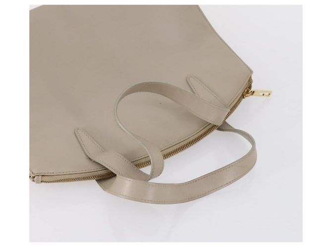 Borsa a mano in pelle GUCCI 3 pezzi Nero Beige Auth 148825 - vista 19