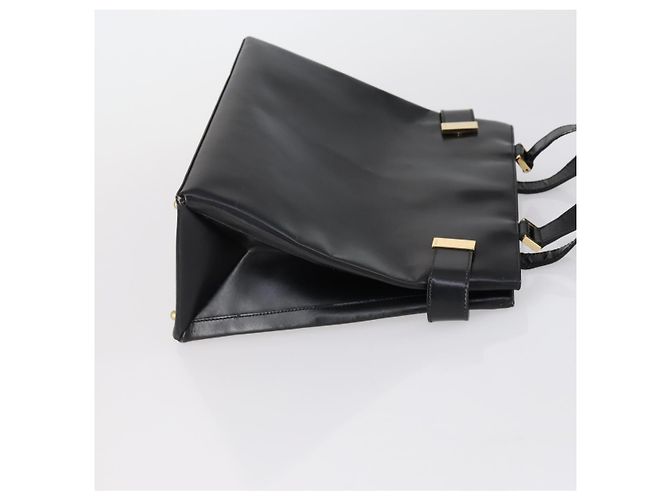 Borsa a mano in pelle GUCCI 3 pezzi Nero Beige Auth 148825 - vista 4