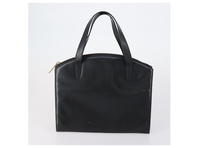 Borsa a mano in pelle GUCCI 3 pezzi Nero Beige Auth 148825 - vista 9