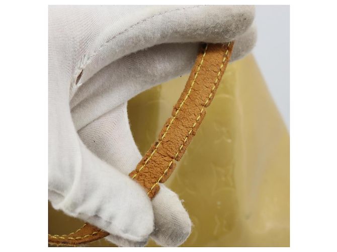 LOUIS VUITTON Monogram Vernis Reade MM Borsa a Mano Beige M91141 LV Auth ti3516 - vista 10