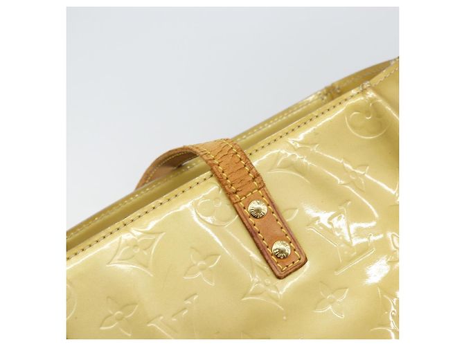 LOUIS VUITTON Monogram Vernis Reade MM Borsa a Mano Beige M91141 LV Auth ti3516 - vista 17