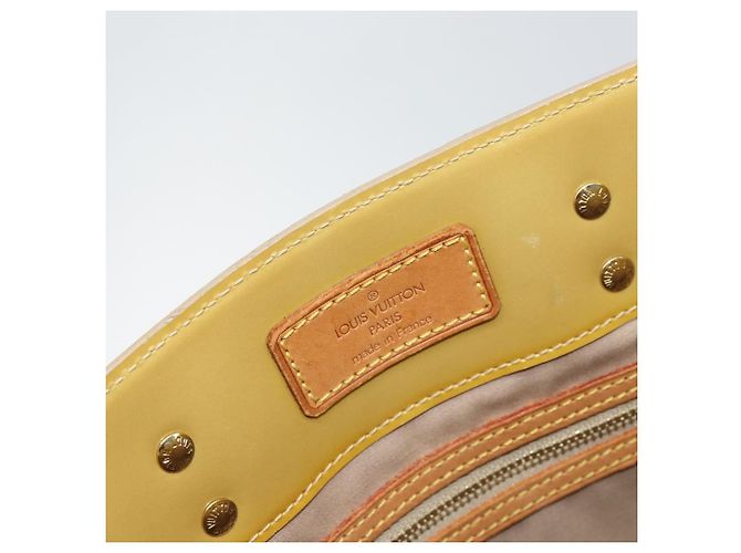 LOUIS VUITTON Monogram Vernis Reade MM Borsa a Mano Beige M91141 LV Auth ti3516 - vista 18