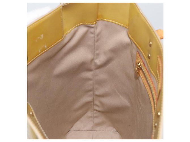 LOUIS VUITTON Monogram Vernis Reade MM Borsa a Mano Beige M91141 LV Auth ti3516 - vista 20