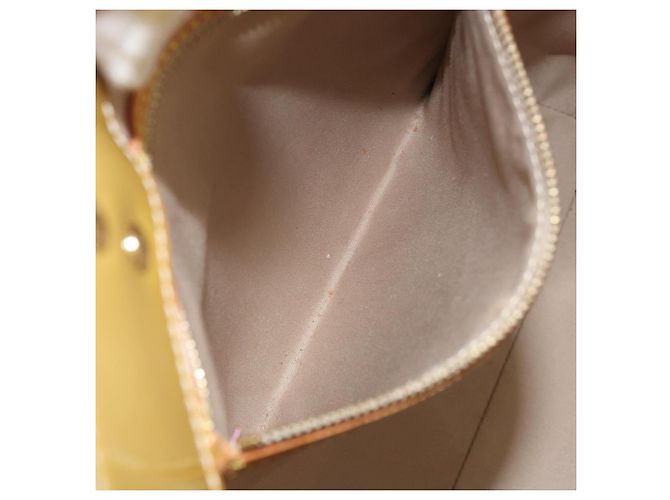 LOUIS VUITTON Monogram Vernis Reade MM Borsa a Mano Beige M91141 LV Auth ti3516 - vista 22
