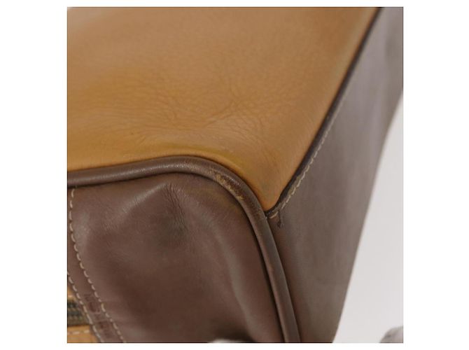 LOEWE Borsa Clutch Anagram in Pelle Beige Oro Auth bs31652 D'oro - vista 15