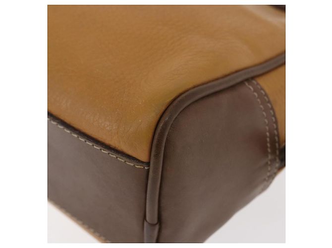 LOEWE Borsa Clutch Anagram in Pelle Beige Oro Auth bs31652 D'oro - vista 16