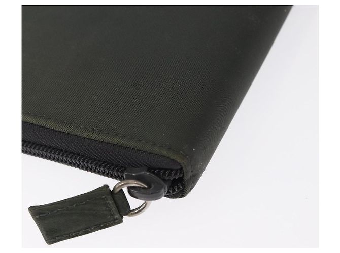 PRADA Portafoglio Lungo Nylon Khaki Auth 153670 Cachi - vista 8