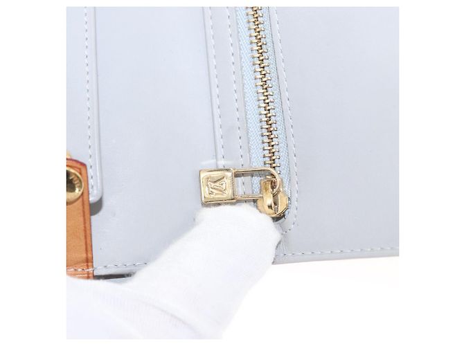 LOUIS VUITTON Portafoglio Walker Monogram Vernis Grigio M91031 LV Auth 155176 - vista 21