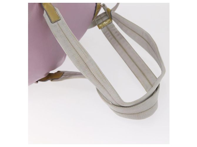 Zaino PRADA in nylon rosa argento Auth 155946 - vista 11