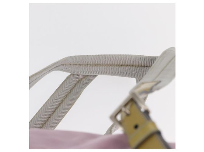Zaino PRADA in nylon rosa argento Auth 155946 - vista 12