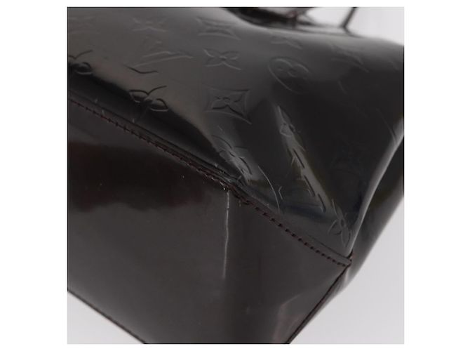 LOUIS VUITTON Borsa Wilshire PM Monogram Vernis Amarante M93641 LV Auth BA8609 Bordò - vista 11