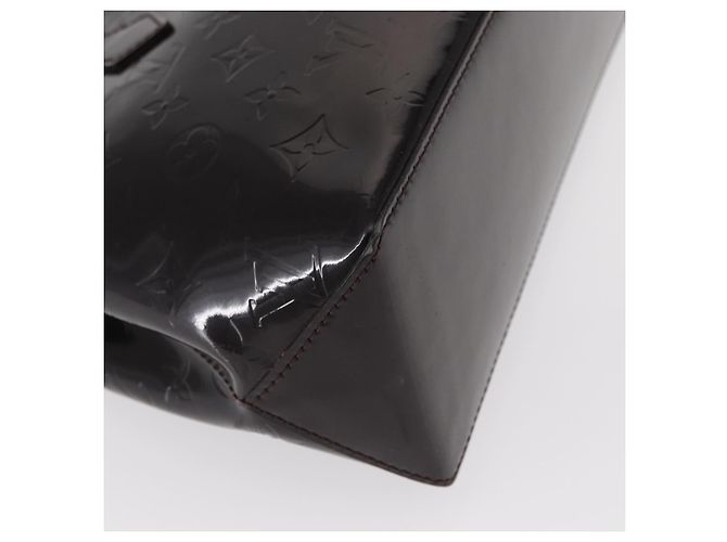 LOUIS VUITTON Borsa Wilshire PM Monogram Vernis Amarante M93641 LV Auth BA8609 Bordò - vista 12