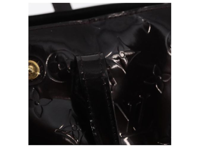 LOUIS VUITTON Borsa Wilshire PM Monogram Vernis Amarante M93641 LV Auth BA8609 Bordò - vista 15
