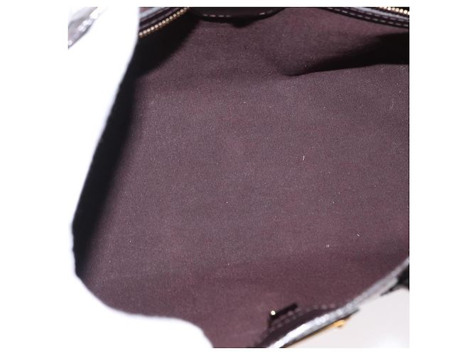 LOUIS VUITTON Borsa Wilshire PM Monogram Vernis Amarante M93641 LV Auth BA8609 Bordò - vista 17