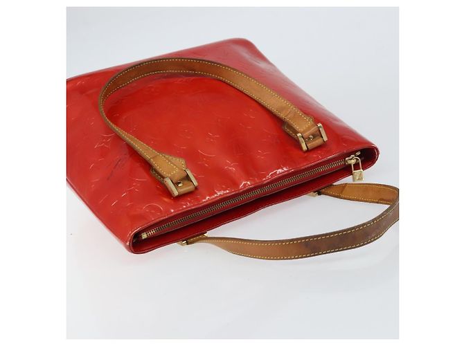 LOUIS VUITTON Handtasche Houston Monogram Vernis Rot M91092 LV Auth bs31560 - Ansicht 6
