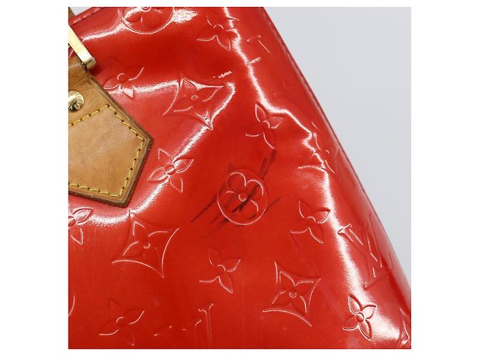 LOUIS VUITTON Handtasche Houston Monogram Vernis Rot M91092 LV Auth bs31560 - Ansicht 9