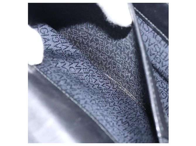 Borsa a mano in pelle nera e oro VERSACE Auth yk20008 Nero D'oro - vista 22