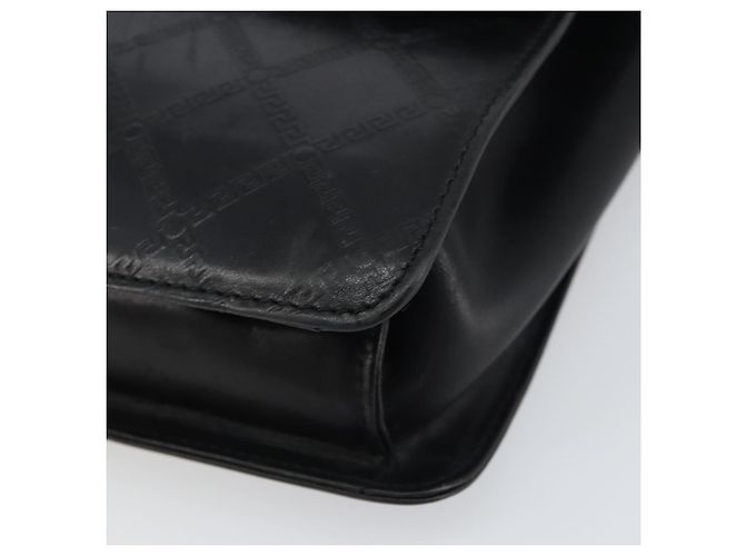 Borsa a mano in pelle nera e oro VERSACE Auth yk20008 Nero D'oro - vista 8
